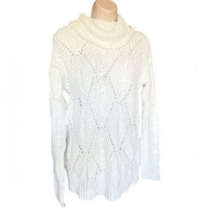 A New day sweater top knit in white silver
